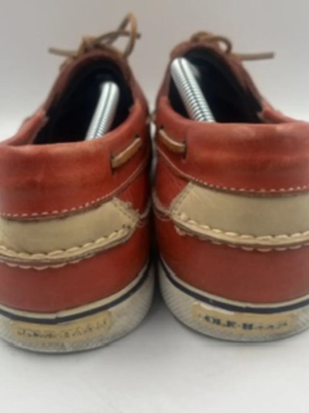 Cole Haan Boat Shoes Men’s size 12 Red Leather Slip On